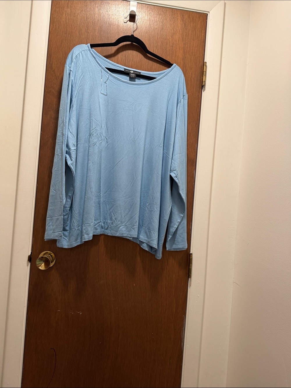Light Blue Long-Sleeve Women’s Top